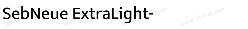 SebNeue ExtraLight字体转换